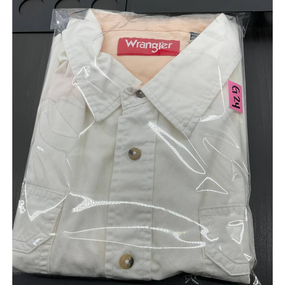 Mens Wrangler White Short Sleeve Size Extra Large - Picture 9 of 9
